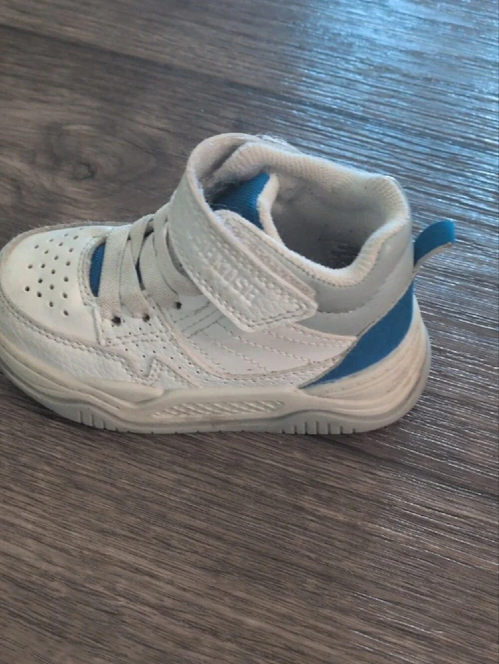 OshKosh B'gosh White and Blue Kids Sneakers